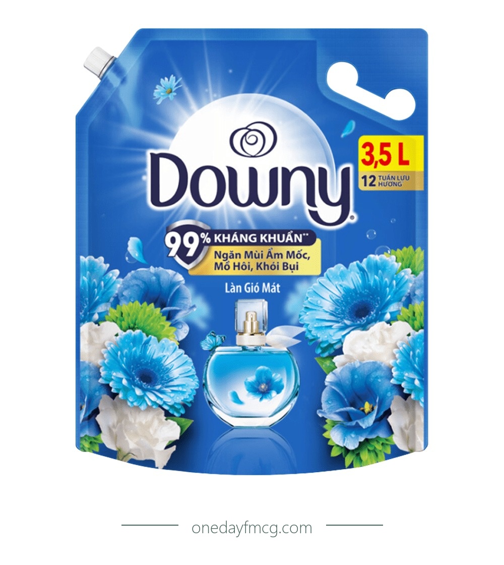 Downy Fabric Softener Cool Breeze 3.5L x 4 pouches